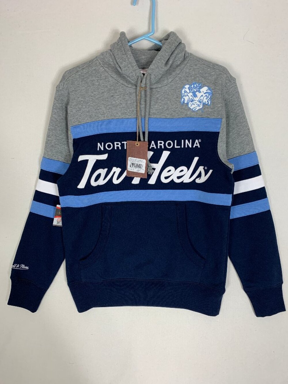 Mitchell & Ness UNC North Carolina Tar Heels NCAA Head Coach Hoodie Men's Small